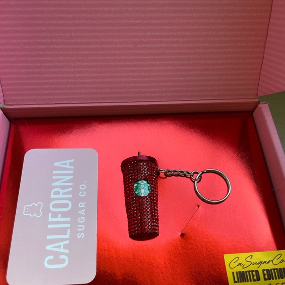 Limited Edition Starbucks Rhinestone Keychain - Picture 2 of 6